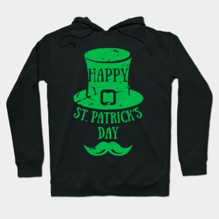 Happy St. Patrick's Day Leprechaun Mustache T-Shirt Hoodie